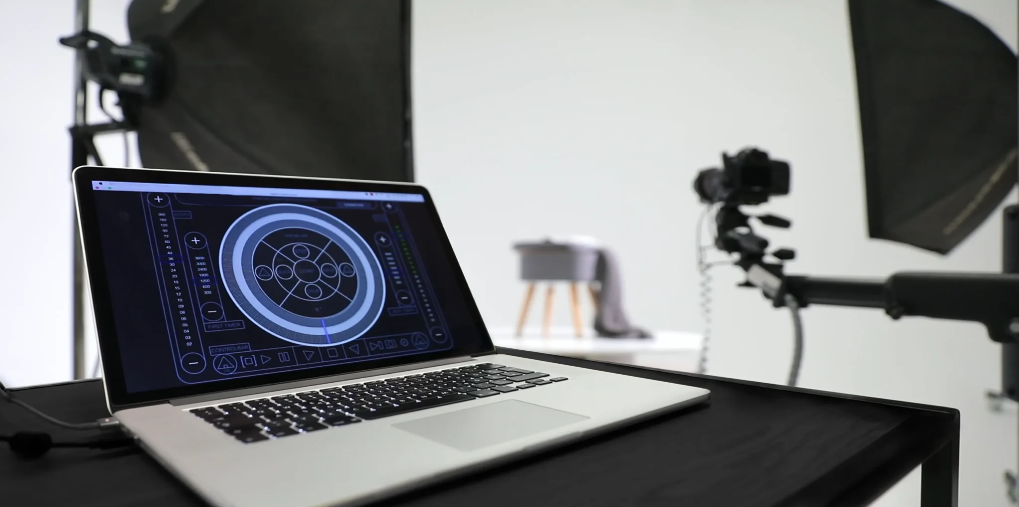 360 Grad Fotografie Aufnahme von Fotostudio